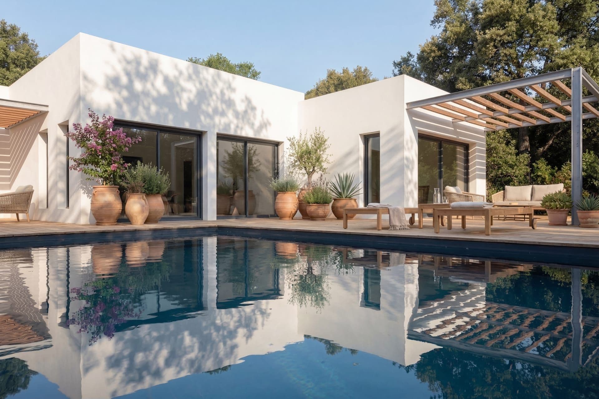 Villa contemporaine VILLA C à NÎMES (30) — projet d'architecte Reservoir Architecture, image 3