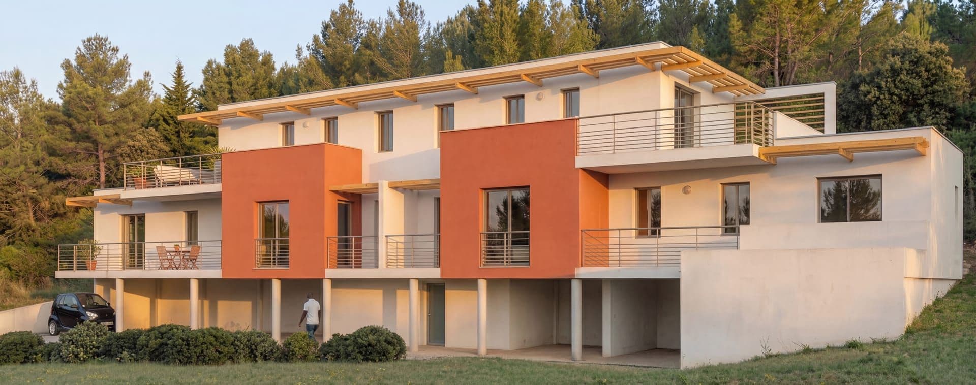 Logements collectifs LES TERRASSES DE LA PLAINE à JACOU (34) — projet d'architecte Reservoir Architecture, image 3