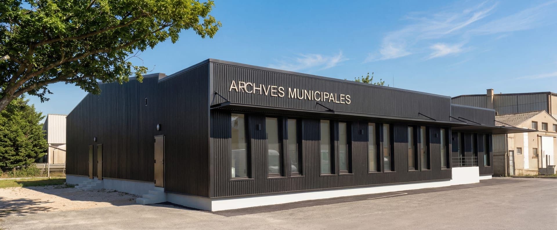 Équipement public ARCHIVES MUNICIPALES à VITROLLES (13) — projet d'architecte Reservoir Architecture, image 1