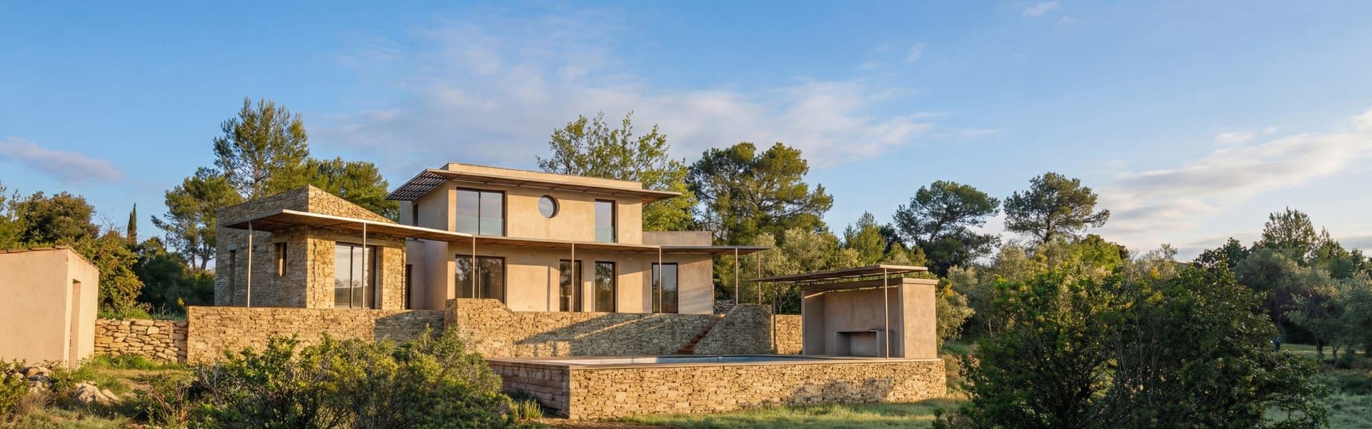 Villa contemporaine VILLA L à NÎMES (30) — projet d'architecte Reservoir Architecture, image 1